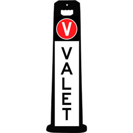 Plasticade 4100-BK-PARK9 Compact VALET Sign For Parking Lots Black 4100-BK-PARK9