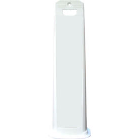Plasticade 4100-W Vertical Panel Channelizer Barricade W/ Oversized Handle White 4100-W