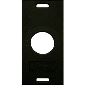 Plasticade 30 Lb. Recycled Rubber Base For Watchtower And Navicade Cones Black Rectangle Shape 650-RB-30