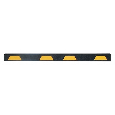 Car Stop, Yellow Stripes, 6 ft. MPN:ST-6Y