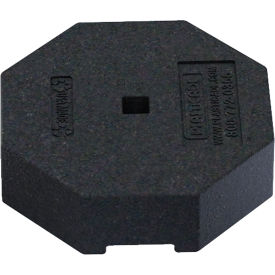 Plasticade Portable Post Sign Rubber Base 60 Lb Black 800-RB-60-1PK