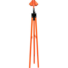 Plasticade Tri-Pod Sign Stand Powder Coated Orange Steel For Rigid Signs 36
