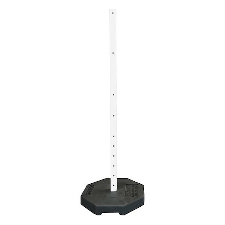 Sign Base with Post, Rubber 30 lbs. MPN:800-RB-30-60PK-KIT