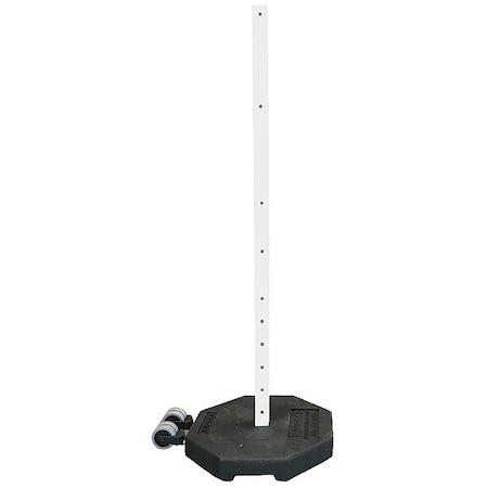 Sign Base with Wheels and Post, Rubber 60 lbs. MPN:800-RB-30WHL-60PK-KIT