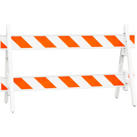 Plasticade Traffic Barricade A-Frame 8 Ft. With 2 Rail 2002A8-EG