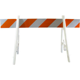 Plasticade Econocade Traffic Barricade A-Frame 6 Ft With 1 Rail 203W-306EG