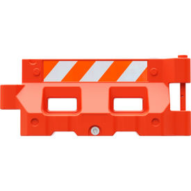 Plasticade® Hydrocade™ Water Filled Barricade with EG Sheeting Orange HYD-O-EGLR-KIT