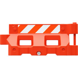 Plasticade® Hydrocade™ Water Filled Barricade with HIP Sheeting Orange HYD-O-HIPLR-KIT