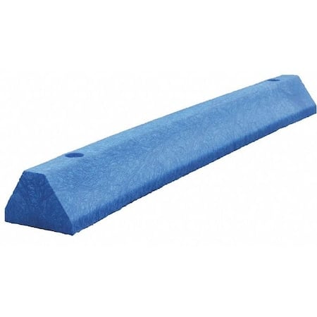 Parking Block, Deluxe, 4 ft, Blue, Spikes MPN:D4PBBL-SPIKES