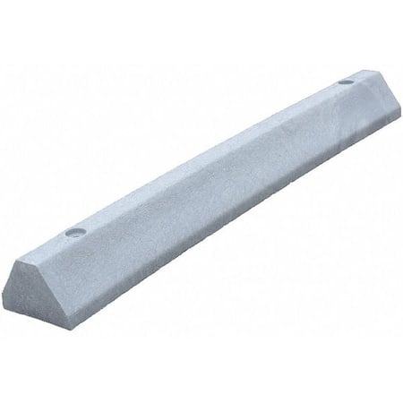 Parking Block, Deluxe, 4 ft., Gray, Spikes MPN:D4PBG-SPIKES