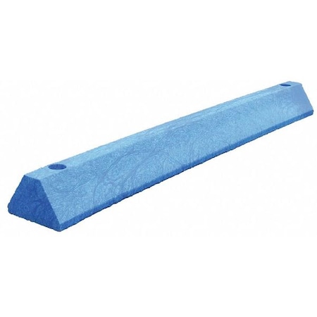 Parking Block, Standard, 4 ft., Blue, Spikes MPN:S4PBBLTRUE-SPIKES