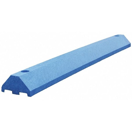 Parking Blocks, 4 in Height, 4 ft Length, Ultra Blue MPN:ULTRA3648PBBL-SPIKES
