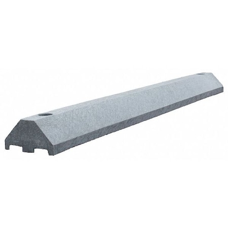 Parking Blocks, 3 in Height, 4 ft Length, Ultra Charcoal MPN:ULTRA3648PBCG-SPIKES