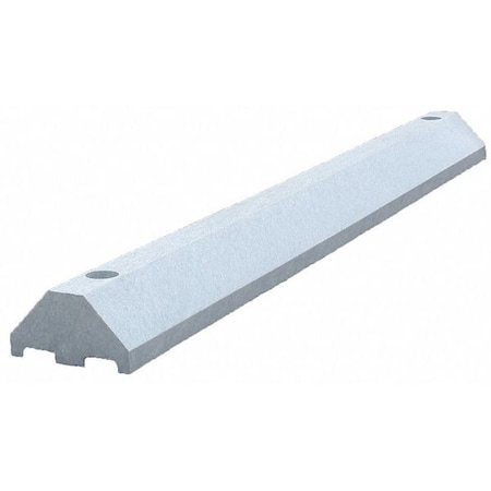 Parking Blocks, 3 in Height, 4 ft Length, Ultra Gray MPN:ULTRA3648PBG-SPIKES