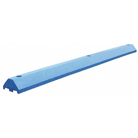 Parking Blocks, 3 in Height, 6 ft Length, Ultra Blue MPN:ULTRA3672PBBL-LAGS