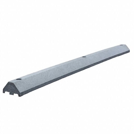 Parking Blocks, 3 in Height, 6 ft Length, Ultra Charcoal MPN:ULTRA3672PBCG-SPIKES