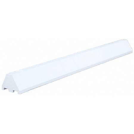 Parking Blocks, 4 in Height, 4 ft Length, Ultra White MPN:ULTRA4648PBW-SPIKES