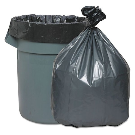 60 gal Trash Bags, 39 in x 56 in, Extra Heavy-Duty, 1.55 mil, Gray MPN:PLA5525