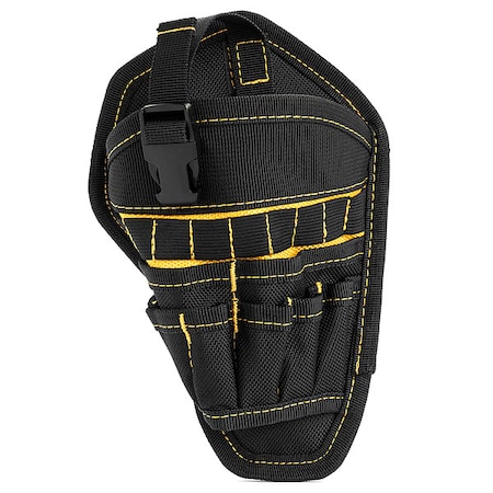 Tool Holster, Black/Yellow, Polyester, 8 Pockets MPN:B521
