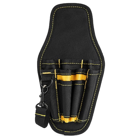 Tool Holster, Black/Yellow, Polyester, 9 Pockets MPN:B522