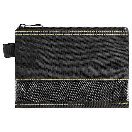 Tool Pouch, Black/Yellow, Polyester, 3 Pockets MPN:B525