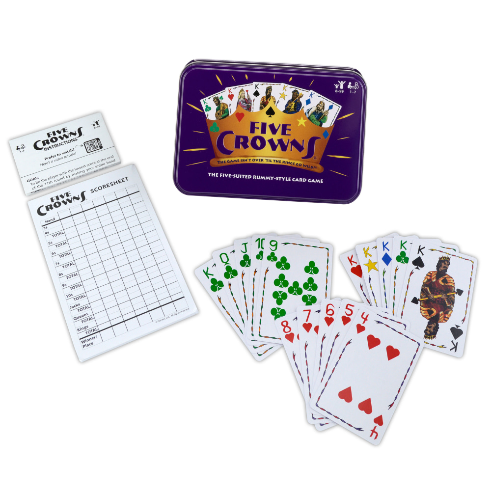 Playmonster SET Family Games Five Crowns 25th Anniversary Tin MPN:SME4156