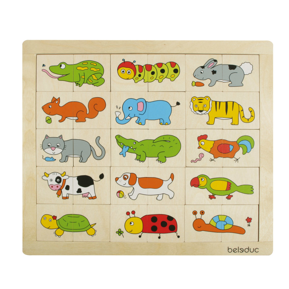 Beleduc Match & Mix Animals Puzzle MPN:PLWB11006