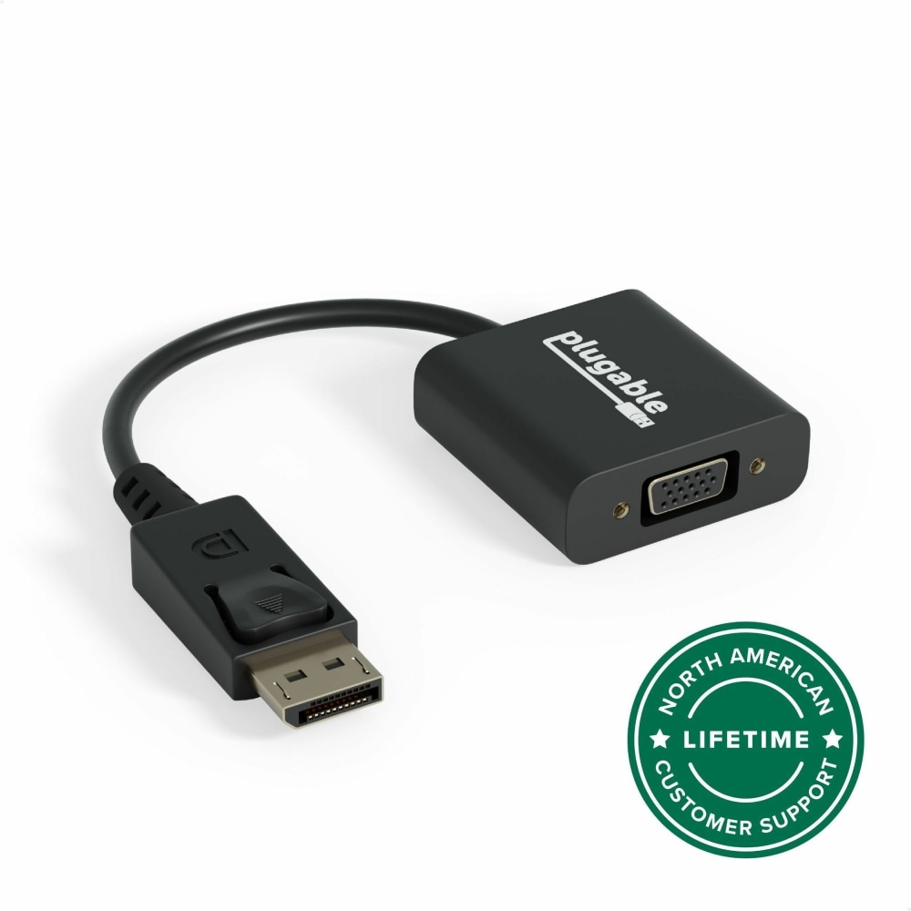 Plugable DisplayPort to VGA Adapter - Active DP/DP to VGA Converter - Compatible with Desktops, Projectors, PC with DP - DPMVGAF MPN:DPM-VGAF