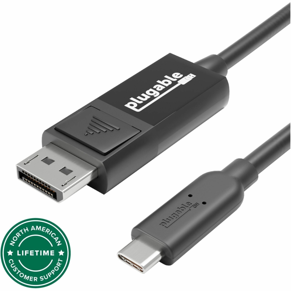 Plugable USB C to DisplayPort Bi Directional Cable 6 feet (1.8m) - (Supports Resolutions up to 4K at 60Hz), Driverless MPN:USBC-DP
