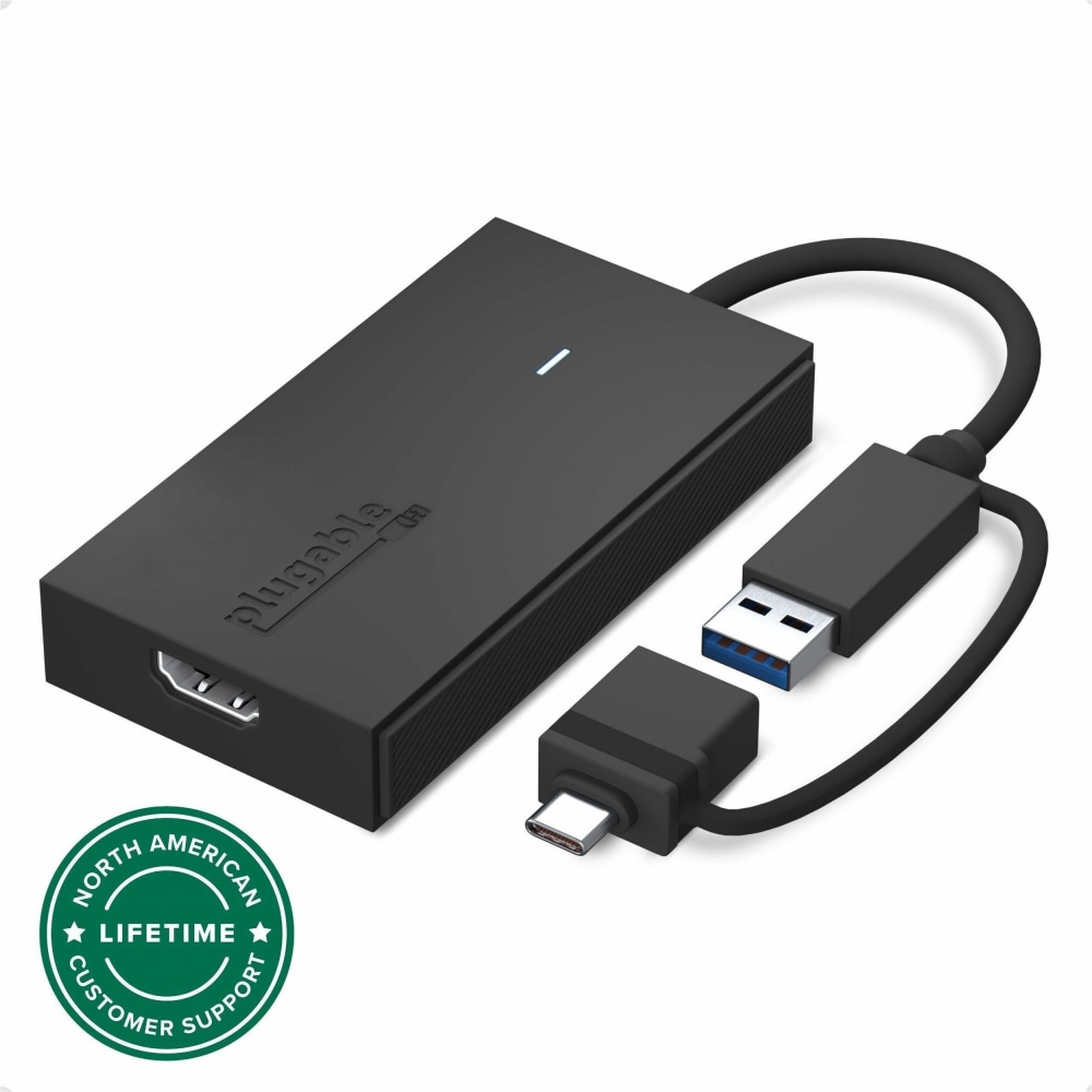 Plugable USB C to HDMI Adapter, Universal Video Graphics Adapter for USB 3.0 and USB-C Macs and Windows - Extend an HDMI Monitor up to 1080p@60Hz MPN:UGA-HDMI-S
