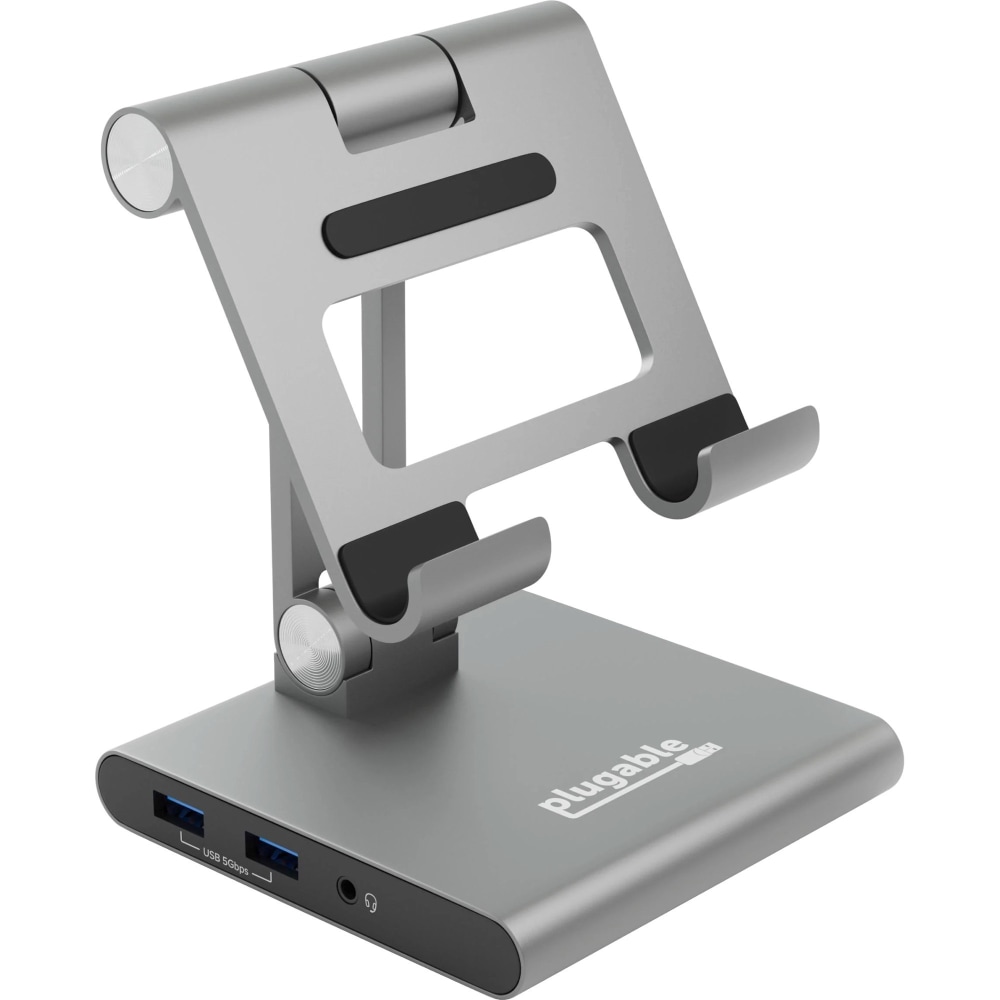 Plugable 8-in-1 USB C Docking Station for iPad with Stand, 100W Pass-through Charging USB-C Hub - 1x HDMI, 2x USB, Audio, and SD - UDS7IN1 MPN:UDS-7IN1