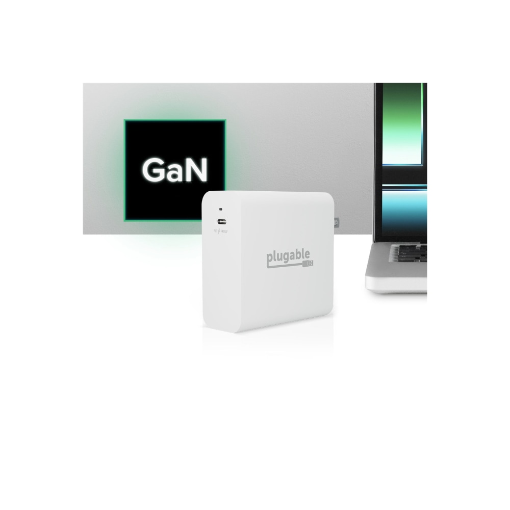 Plugable 140W USB C Charger, GaN Wall Charger for Laptop, PD 3.1 Power Adapter - PS-EPR-140C1 MPN:PS-EPR-140C1