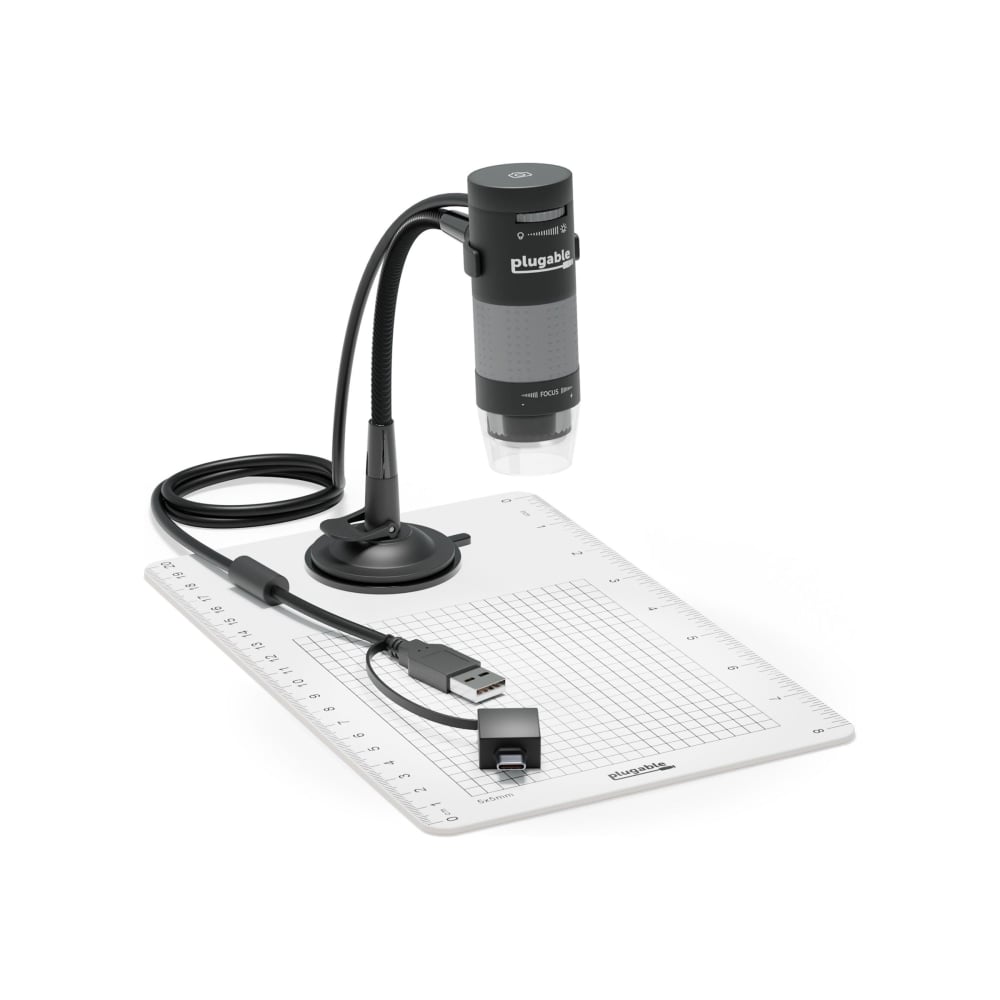 Plugable USB2-MICRO-250X - Microscope - color - 2 MP - 1600 x 1200 - USB 2.0 MPN:USB2-MICRO-250X