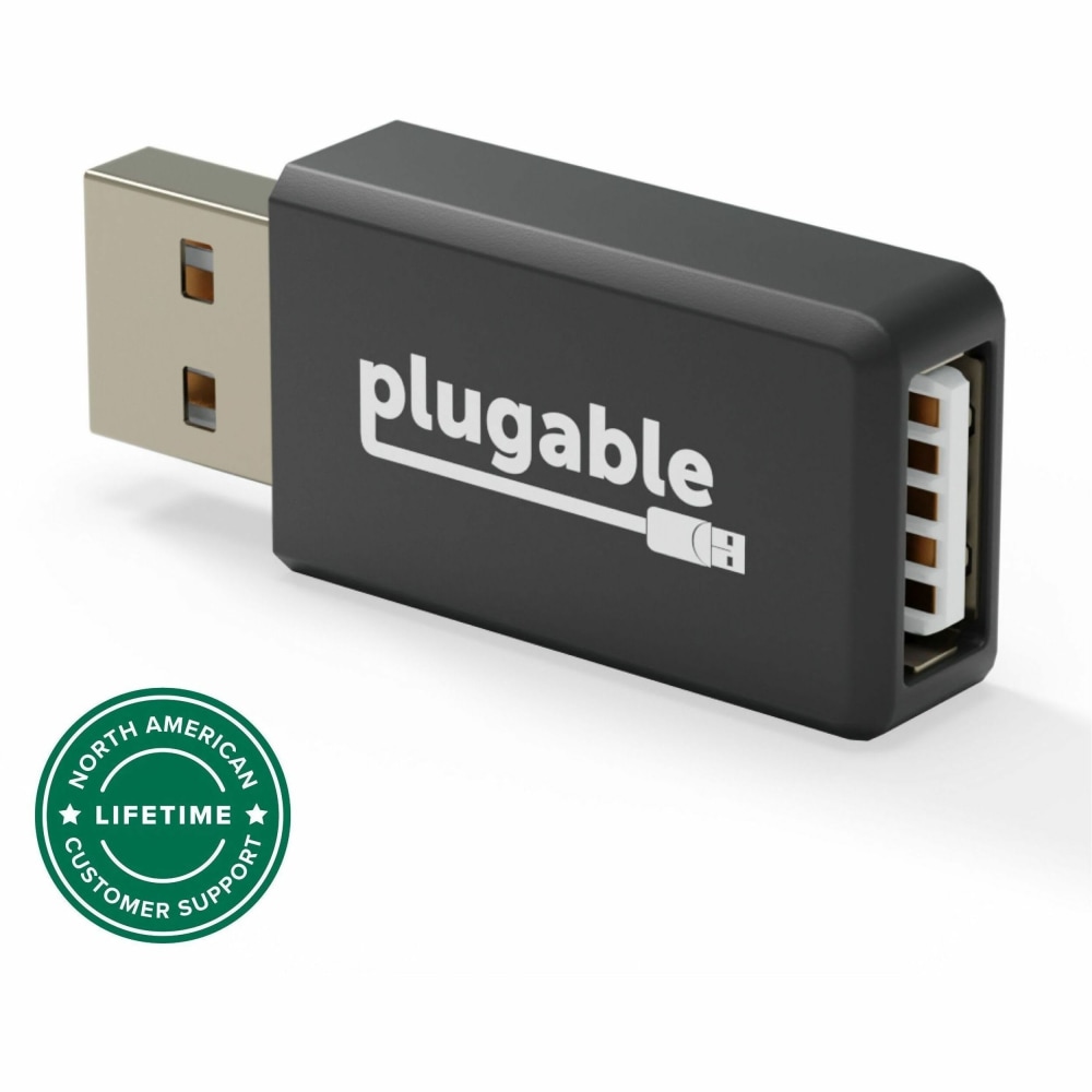 Plugable USB Data Blocker, Protect Against Juice Jacking - Universal Fast 1A Charge-Only Adapter for Android, Apple iOS, and Windows Mobile Devices MPN:USB-MC1