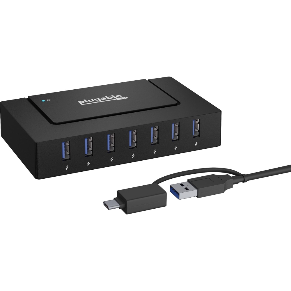 7 Port USB Charging Hub for Laptops with USB-C or USB 3.0 - Plugable USB Charging Station - USBCHUB7BC MPN:USBC-HUB7BC
