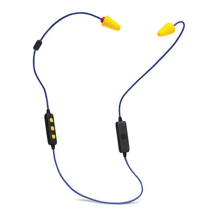 FreeReign Reusable Ear Plugs, Flanged Shape, 26 dB, Blue/Red/Yellow, 1 PR MPN:PIF-UY(VL)