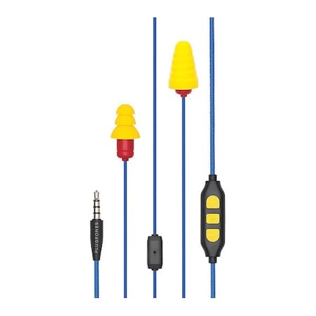 Protector Plus Reusable Ear Plugs, Flanged Shape, 26 dB, Blue/Red/Yellow, 1 PR MPN:PIPP-UY(VL)