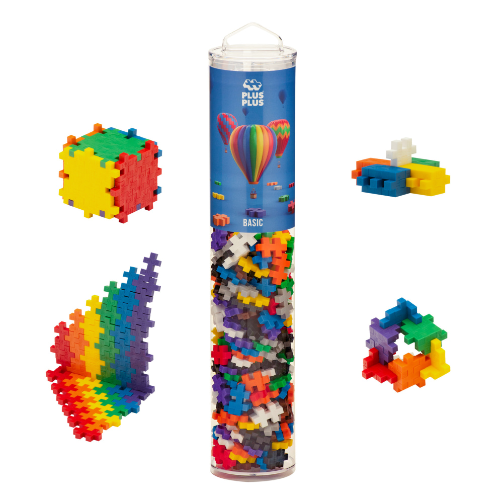 Plus-Plus Building Blocks 240-Piece Tube, Basic Colors MPN:PLL05030
