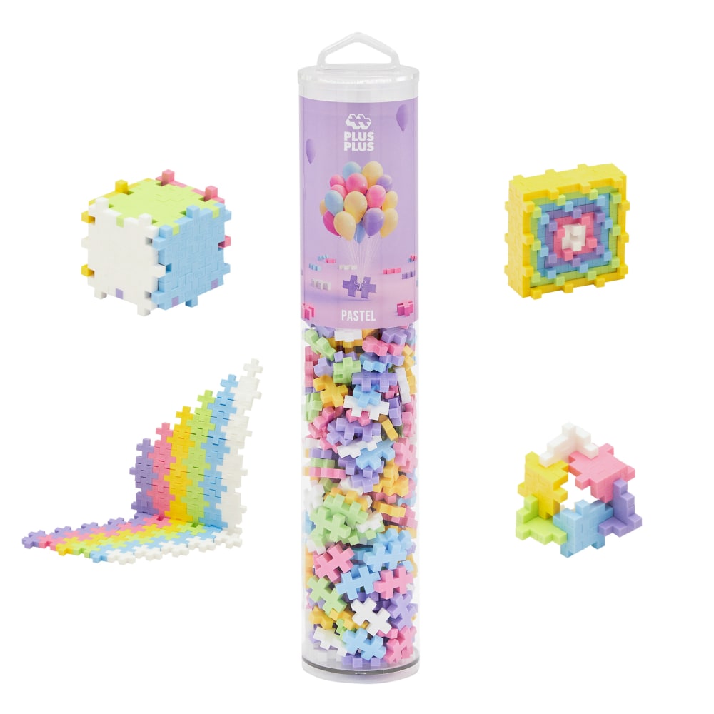 Plus-Plus Building Blocks 240-Piece Tube, Pastel MPN:PLL05032