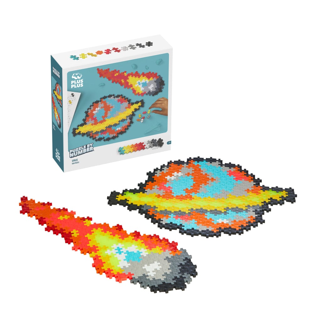 Plus-Plus Building Blocks Puzzle By Number, 500 Piece Space MPN:PLL05102