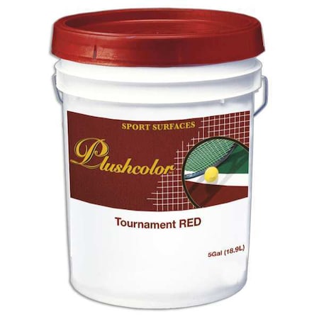 5 gal. Surface Coating, Plushcolor, Red, 5 gal., Red, Water Base MPN:32001