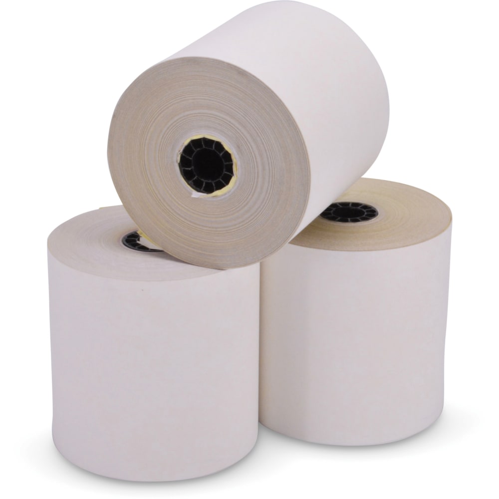 ICONEX 2-ply Carbonless Paper Roll, 3 1/2in x 80ft, Case Of 60 Rolls MPN:90770452