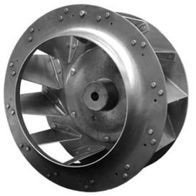 Backward Incline Centrifugal Wheel Rated 3450 RPM Riveted Aluminum 8-3/8