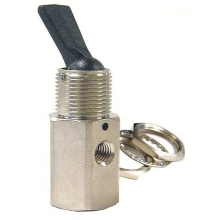 Manual Air Control Valve, Toggle, Brass MPN:C030103