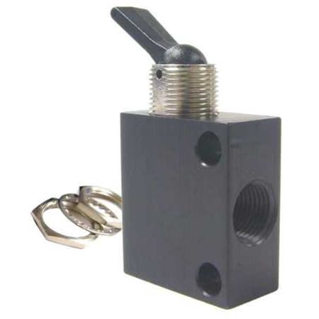 Manual Air Control Valve, Toggle, Aluminum MPN:C040101