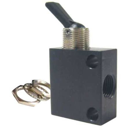 Manual Air Control Valve, Toggle, Aluminum MPN:C040103
