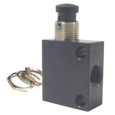 Manual Air Control Valve, Button, Aluminum MPN:C040105
