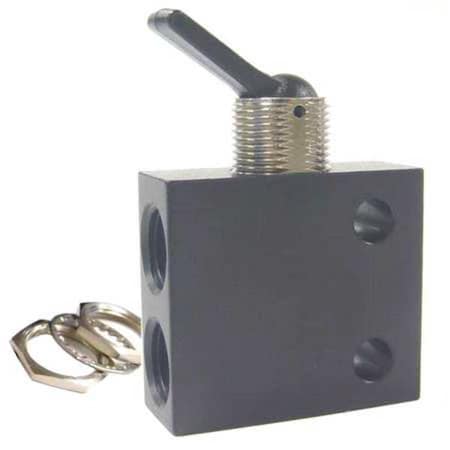Manual Air Control Valve, Toggle, Aluminum MPN:C040401