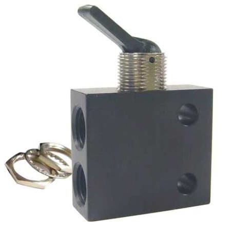 Manual Air Control Valve, Toggle, Aluminum MPN:C040403