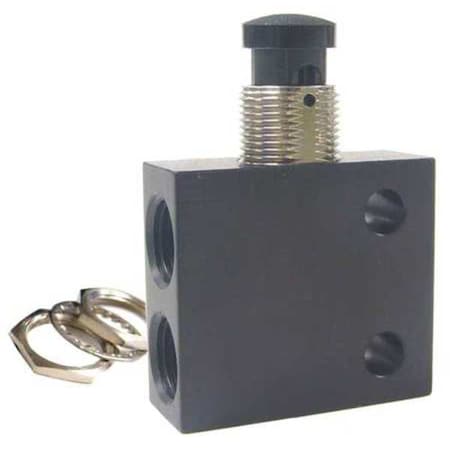 Manual Air Control Valve, Button, Aluminum MPN:C040405